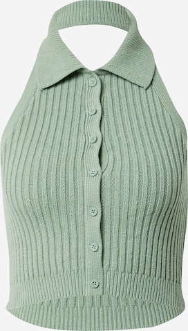 Top di HOLLISTER in verde: frontale