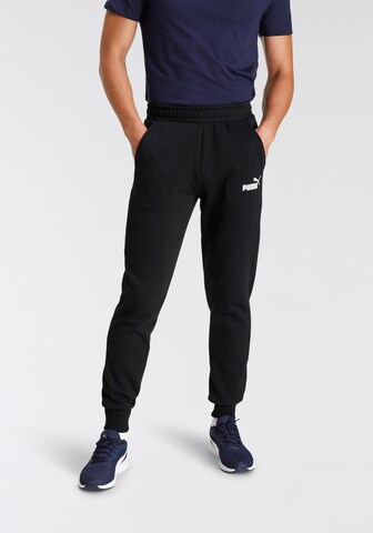 PUMA Tapered Sporthose 'Essentials' in Schwarz: Vorderseite