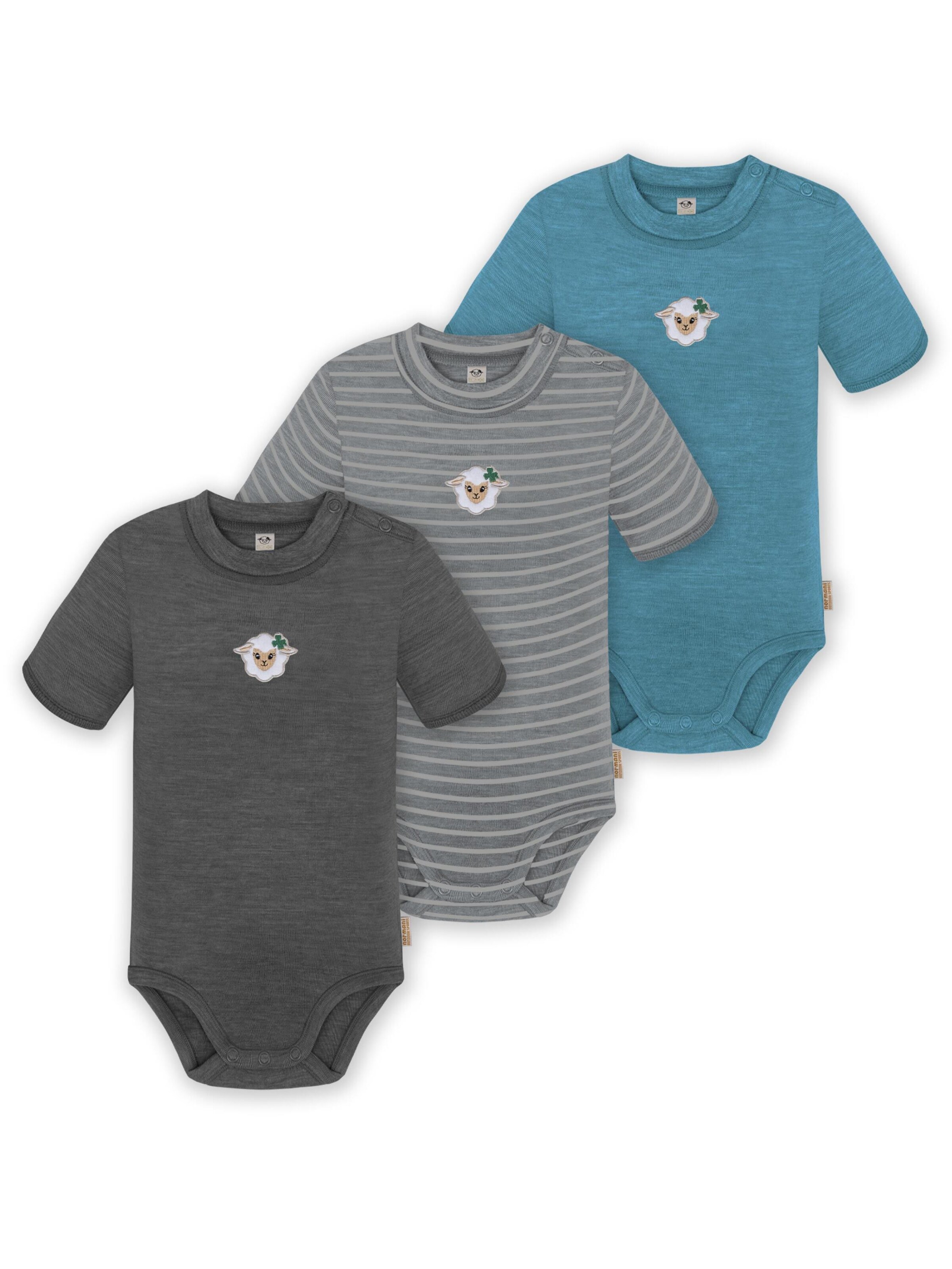 Barboteuse / body normani en bleu : devant