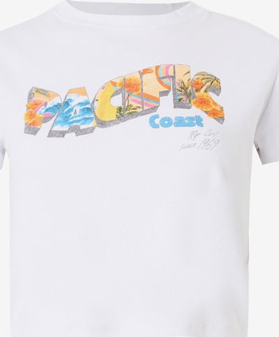 RIP CURL T-Shirt 'HALEY O BABY' in XS in creme / royalblau / grau / orange / weiß, Produktansicht