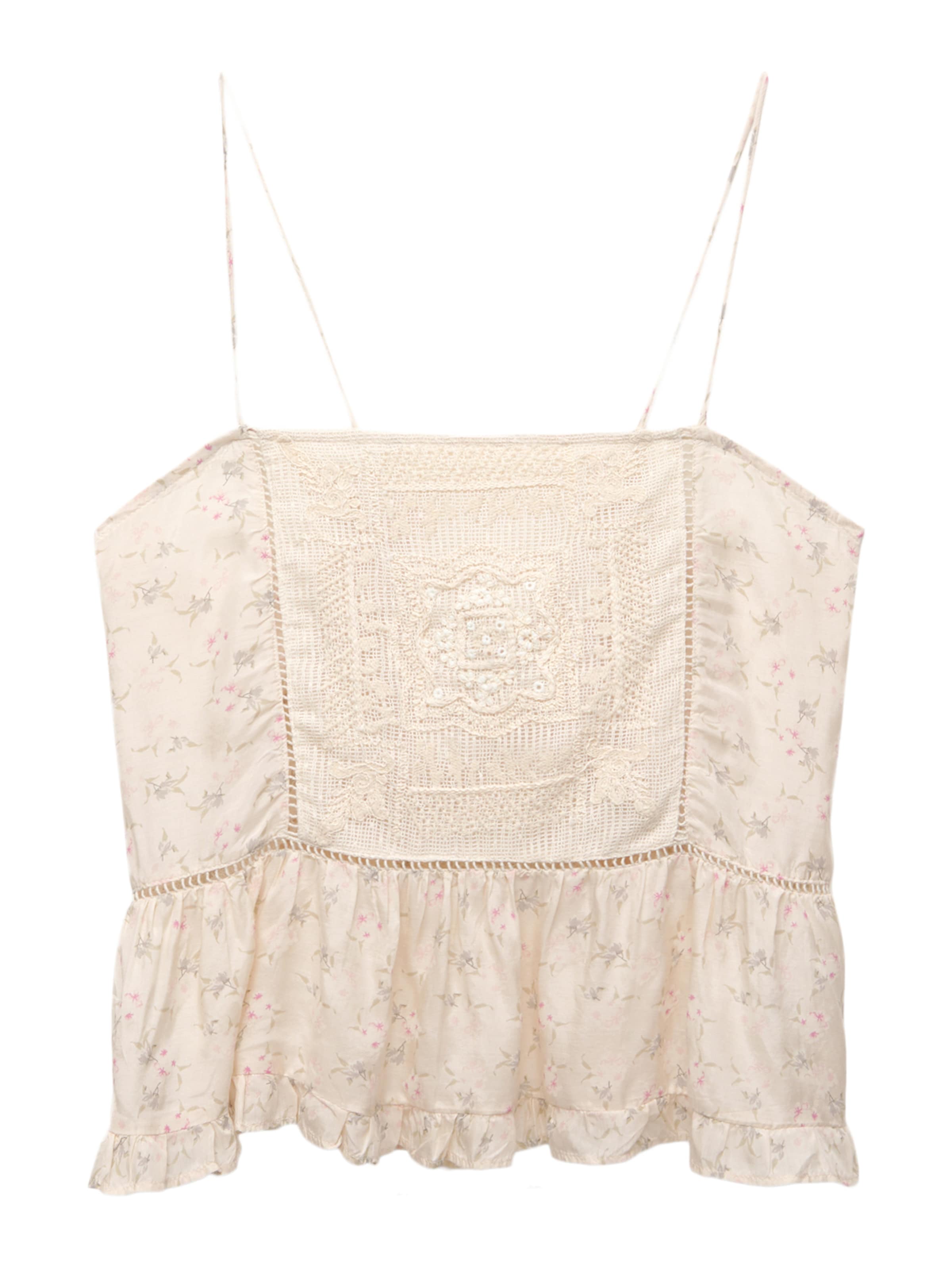 Pull&Bear Top - Béžová: predná strana