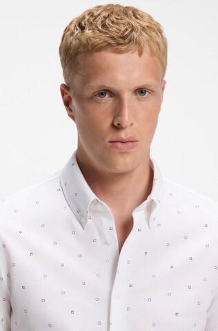 BOSS Slim fit Button Up Shirt in White