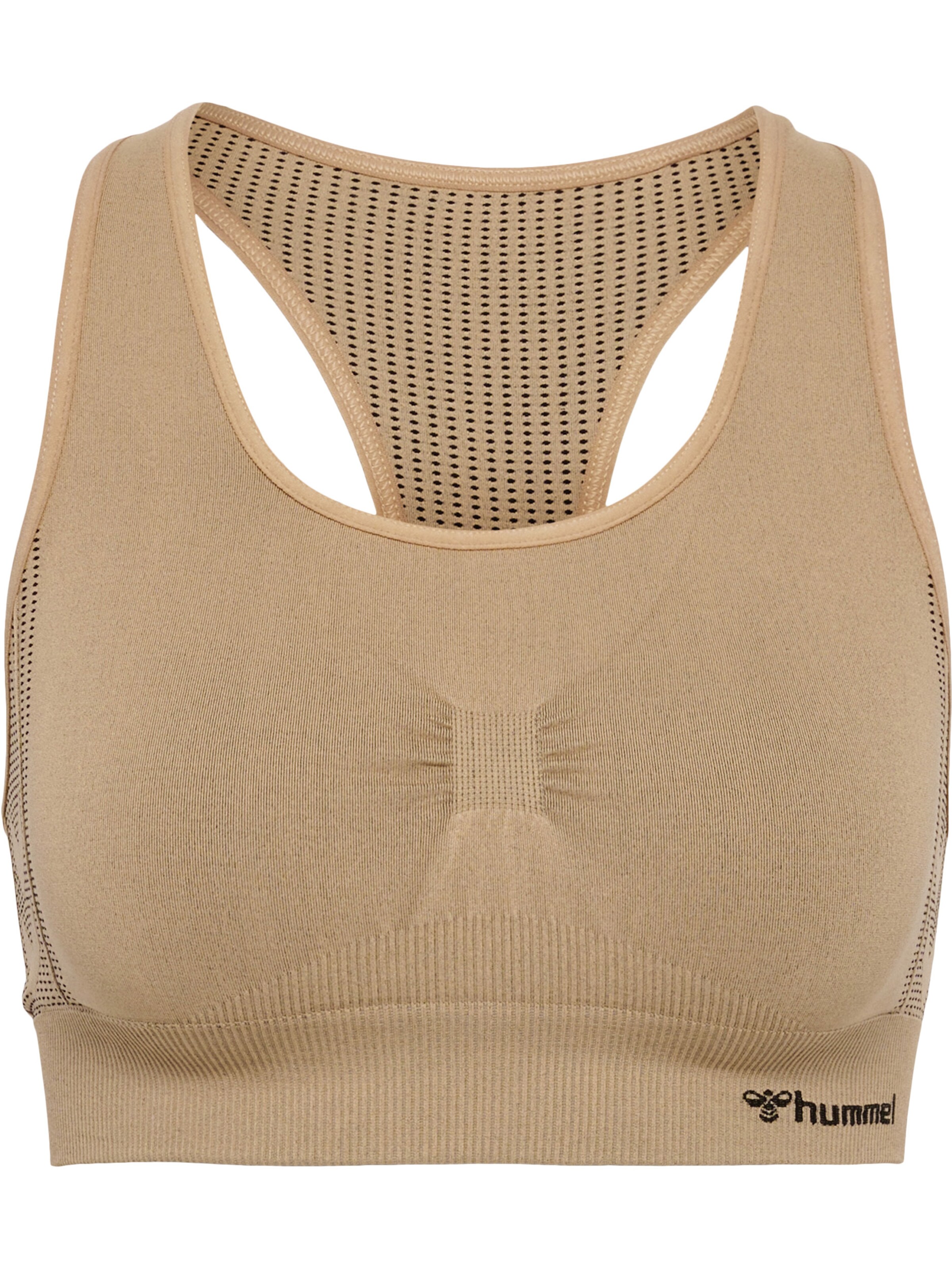 Hummel Sports-BH i beige: forside