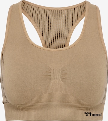 Hummel Sports Bra in Beige: front