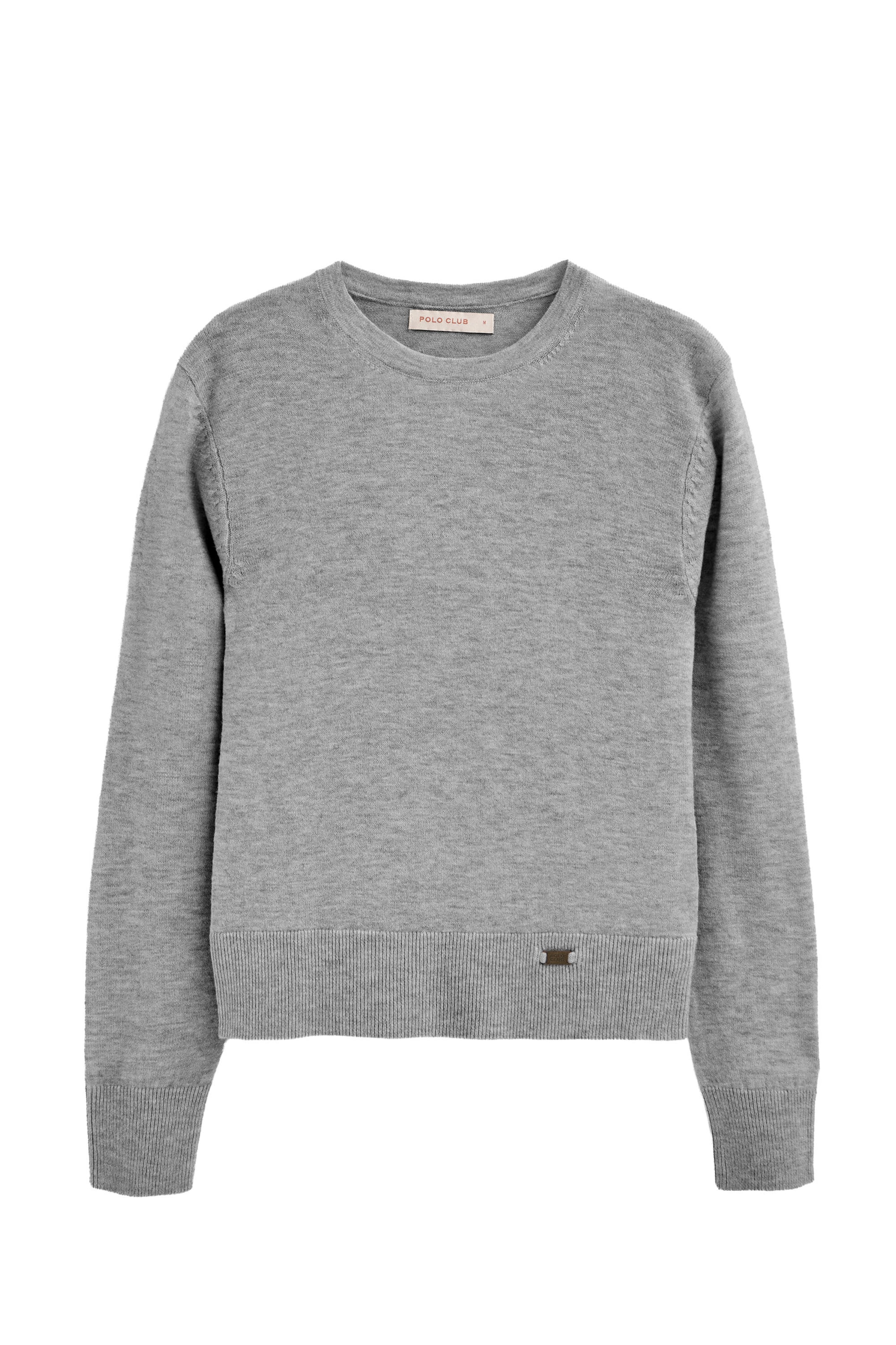 Polo Club Sweater in Grey: front