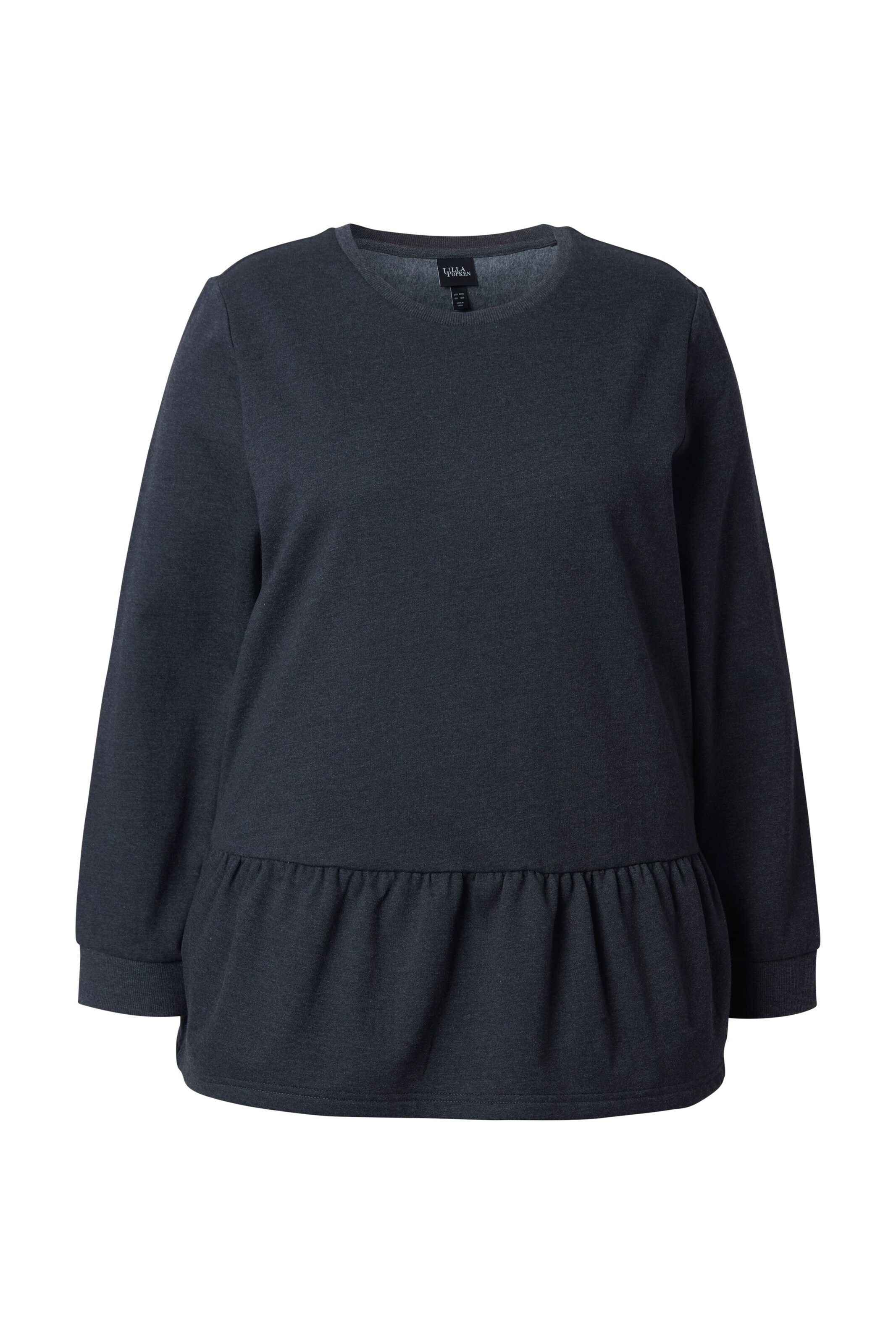 Ulla Popken Sweatshirt in Schwarz: Vorderseite