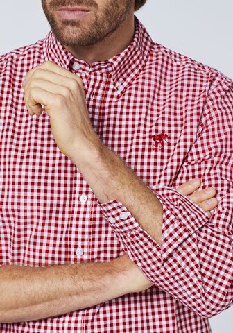 Polo Sylt Regular fit Button Up Shirt in Red