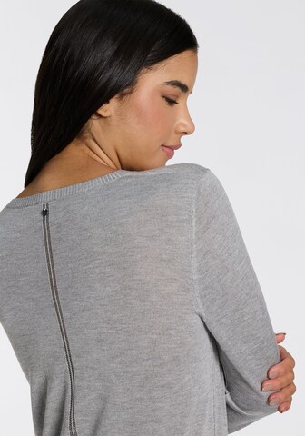 BOSS Orange Strickjacke in Grau