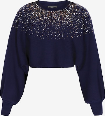 faina Sweater in Blue: front