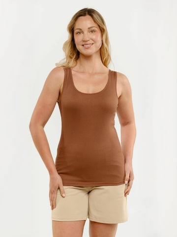 Top ' NATALIA ' di Liberte Essentiel in marrone: frontale