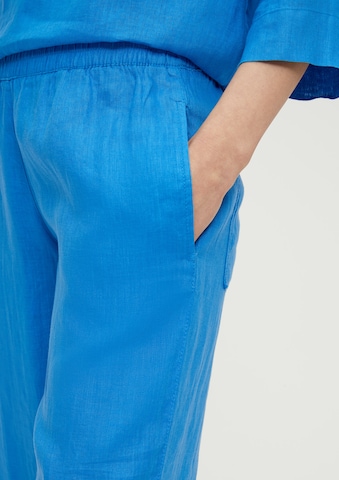 Wide leg Pantaloni di s.Oliver in blu