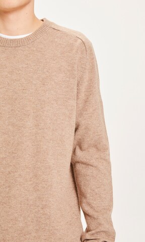 KnowledgeCotton Apparel Pullover 'Field' in Braun