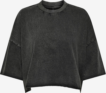 T-shirt oversize ONLY en noir : devant