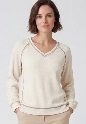 Sweat-shirt Usha en beige