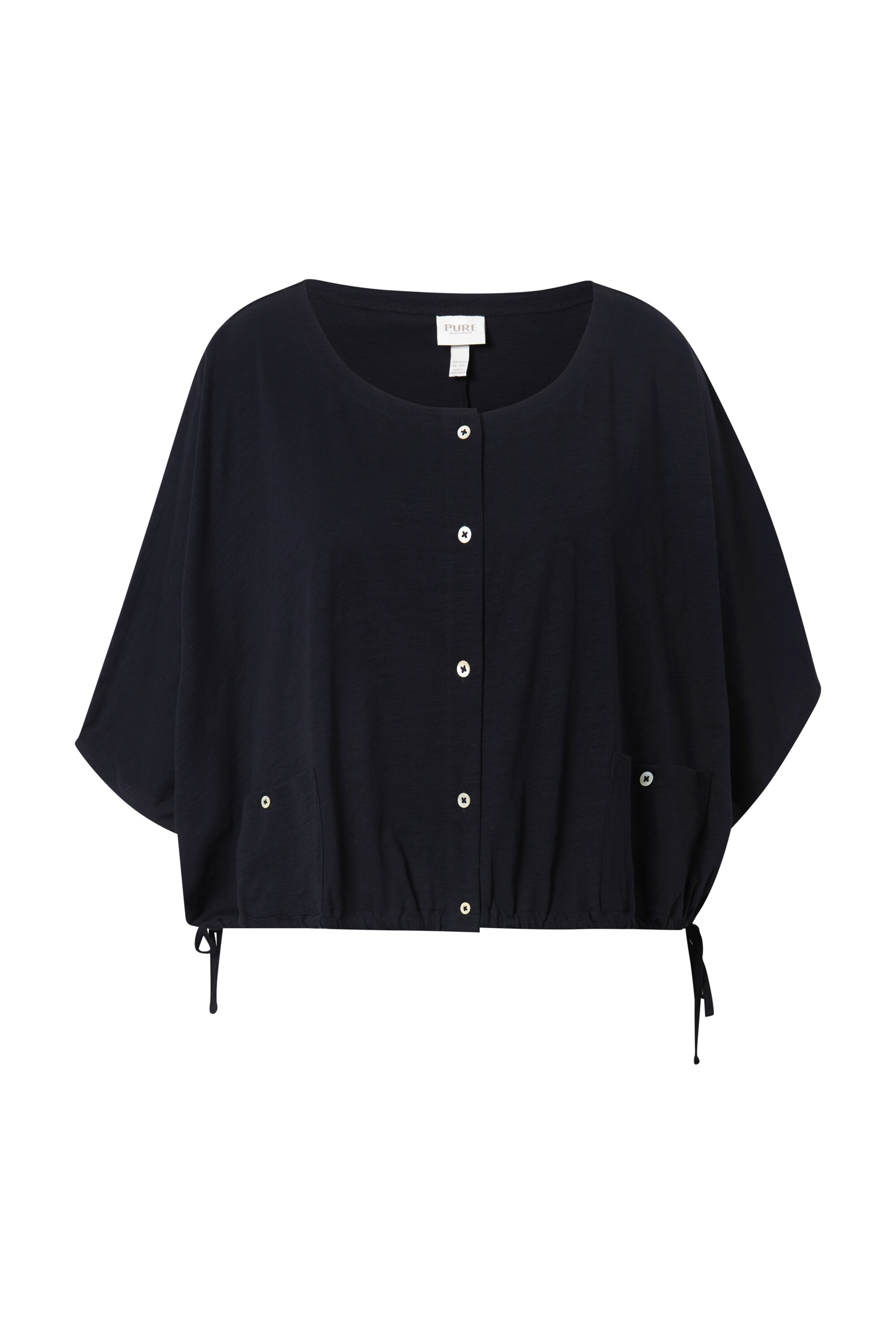 Ulla Popken Bluse in Schwarz: Vorderseite