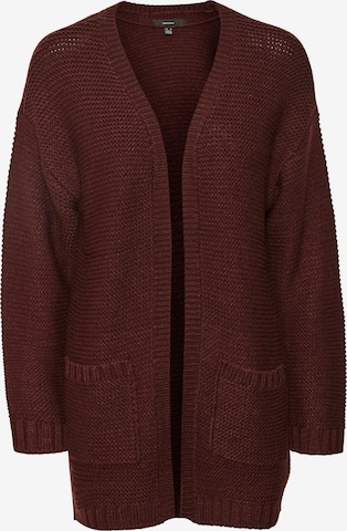 VERO MODA Knit Cardigan in Red: front