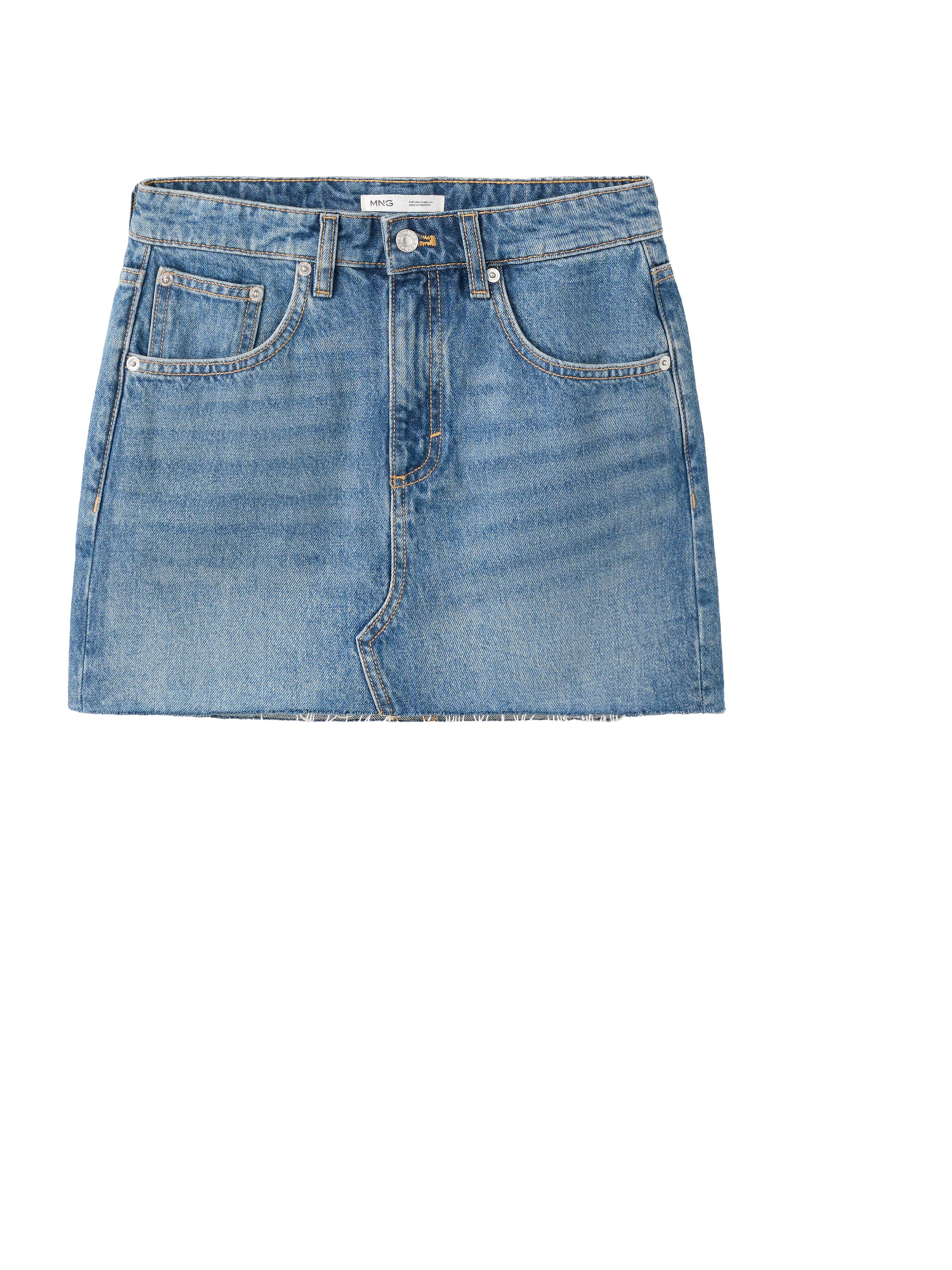 MANGO Rok ' RICA' in Blauw: voorkant