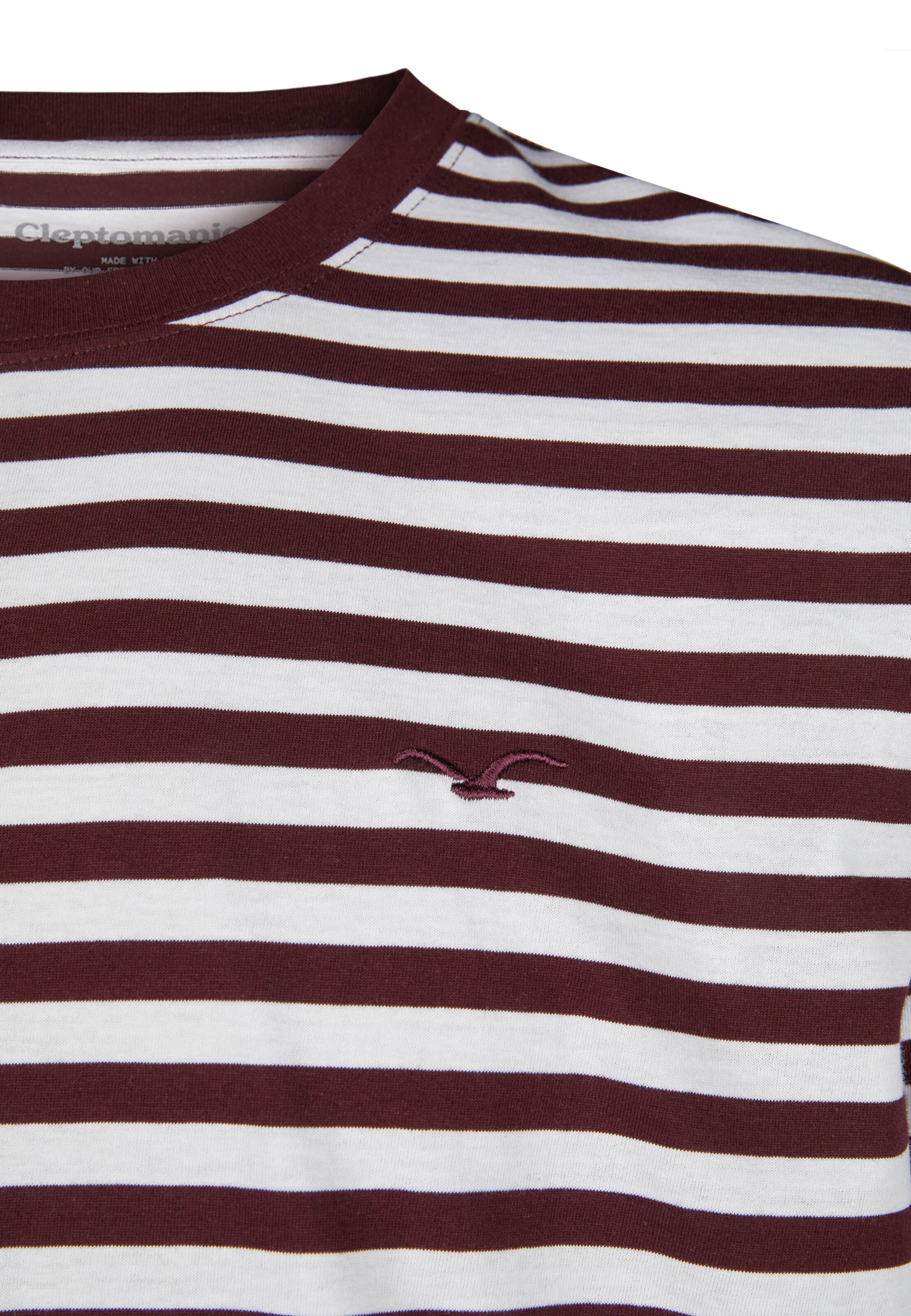 Cleptomanicx Shirt 'Ligull Stripe' in Red