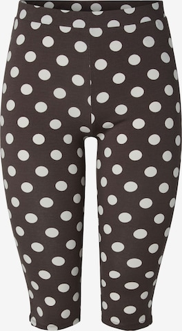 PIECES Shorts 'PCAlli' in Braun: Vorderseite