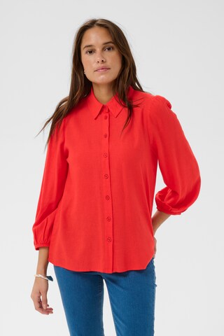 Kaffe - Blusa 'KAmilia' em vermelho: frente