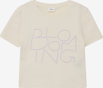 s.Oliver Shirt in Beige: voorkant