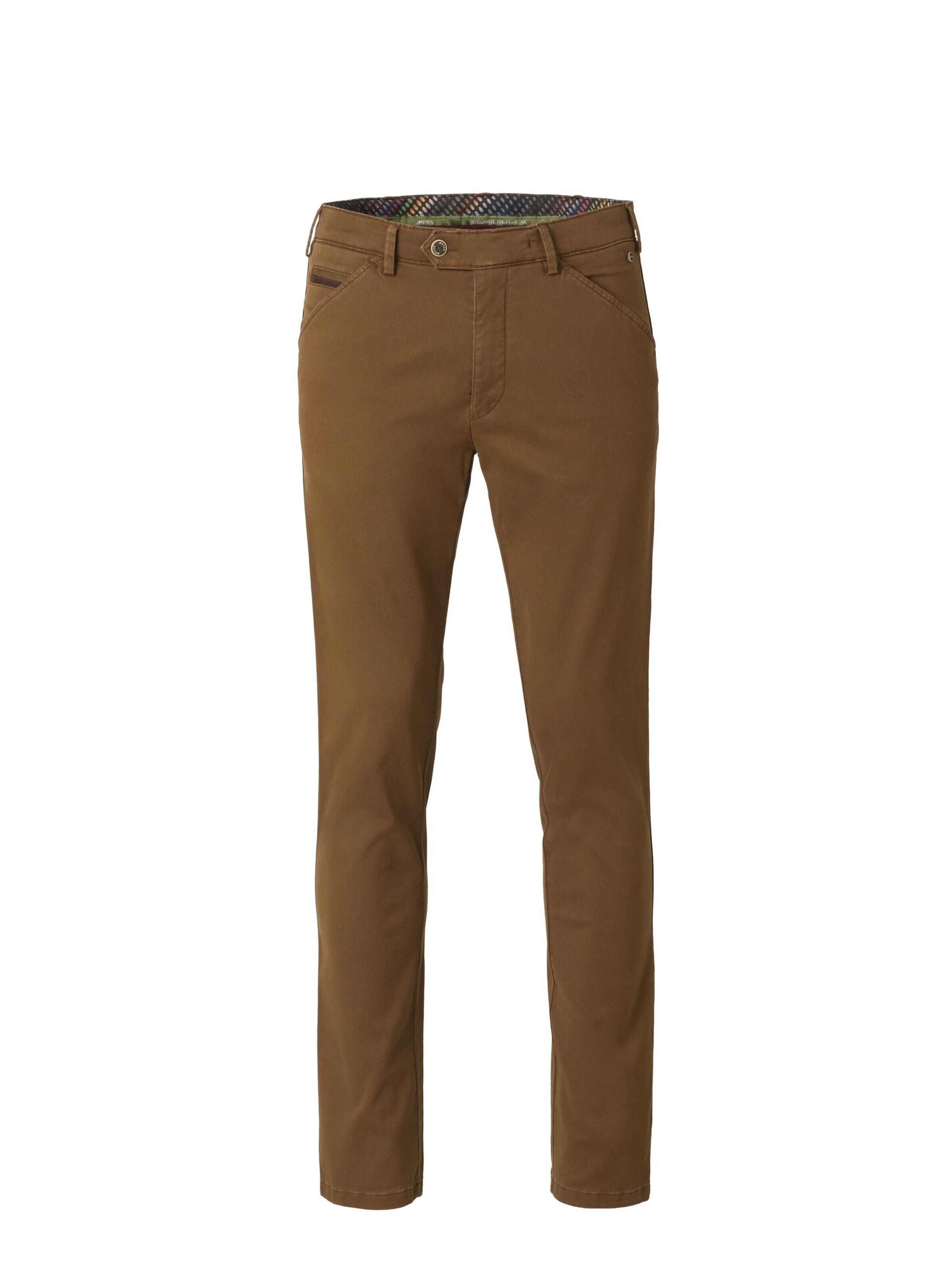 MEYER Regular Chino 'Lupus' in Blauw: voorkant