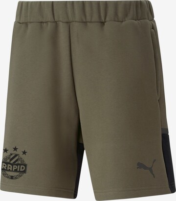 PUMA Loose fit Workout Pants in Green: front