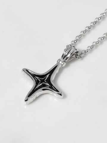 warpedsense Necklace 'Molten Star' in Silver