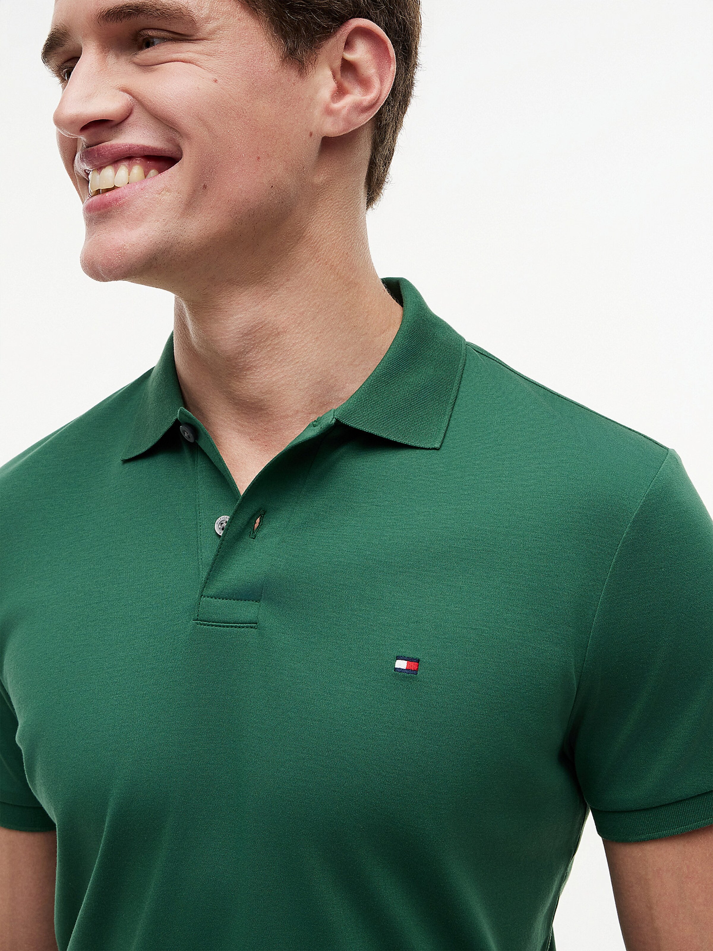 TOMMY HILFIGER Poloshirt in Grün