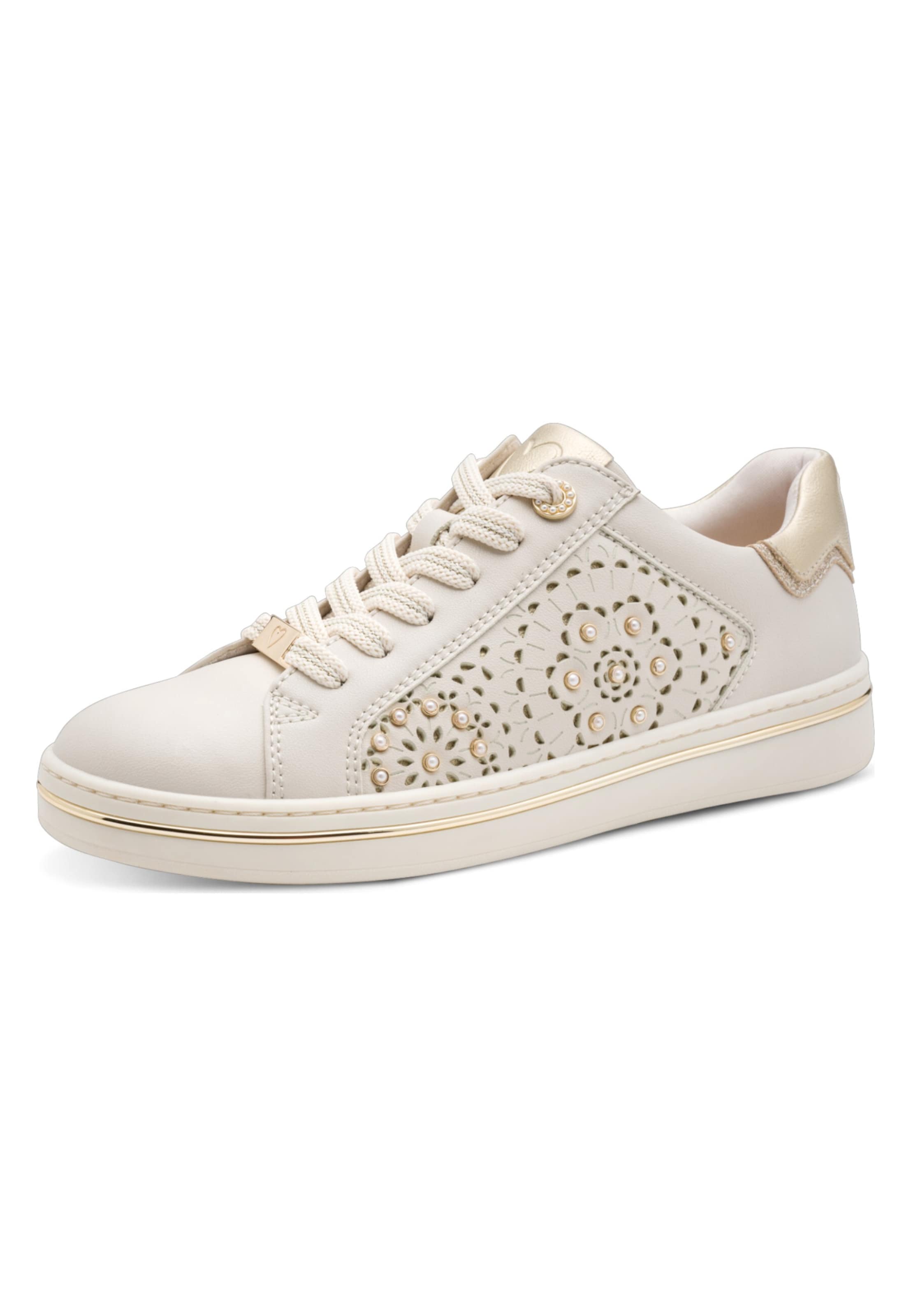 MARCO TOZZI Sneakers laag in Beige: voorkant