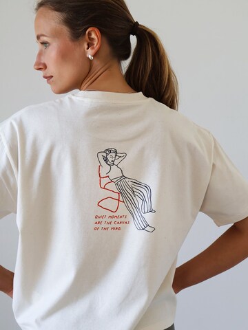 Kultgut Shirt 'Quit Moment' in White