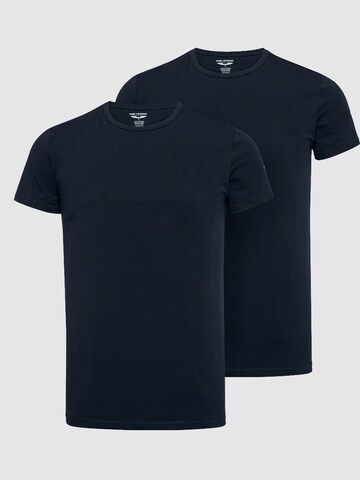 PME Legend Unterhemd '2-pack basic T-shirts with crew neck'‌‌ in Blau