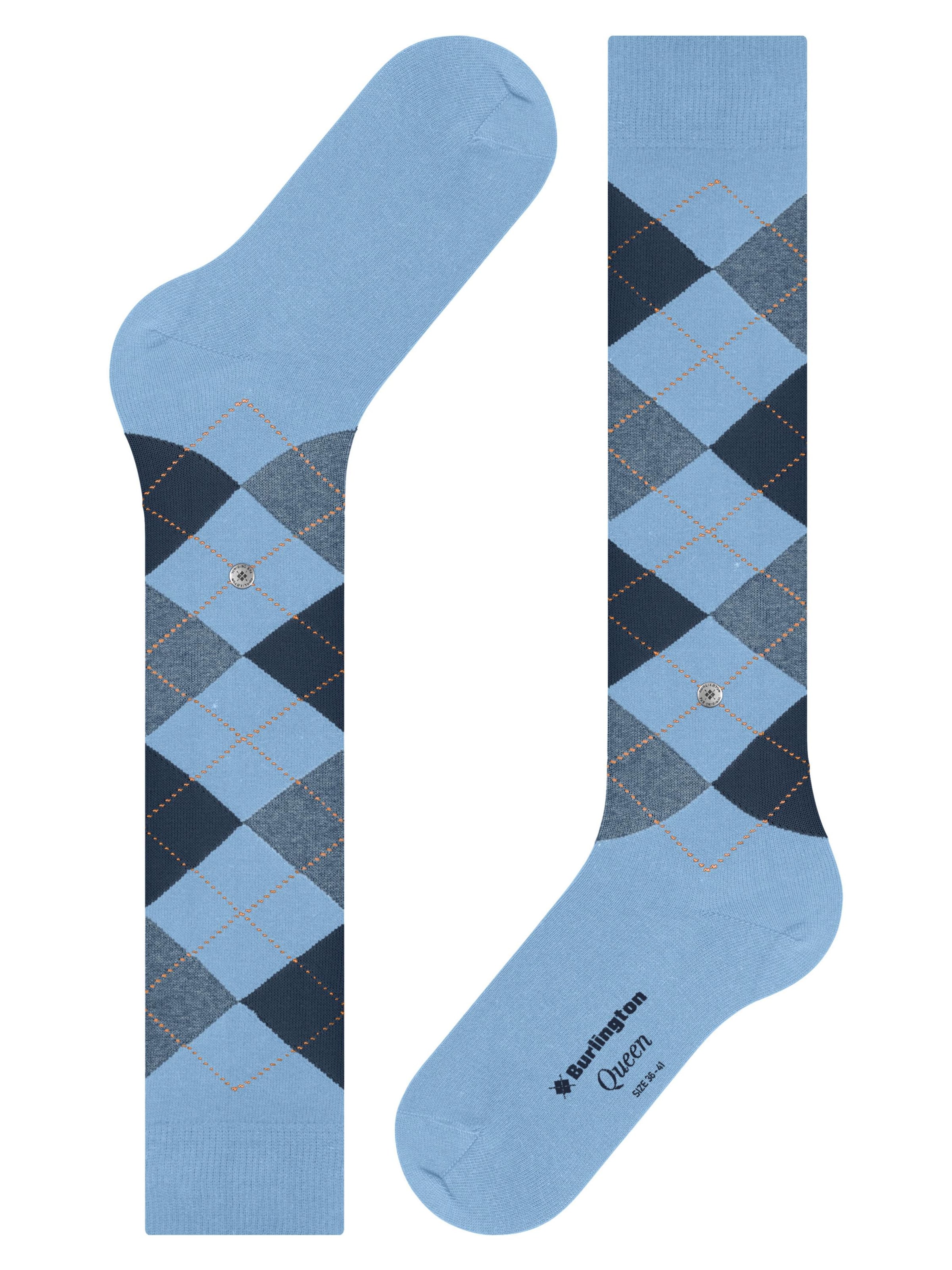 BURLINGTON Overknee Strümpfe 'Queen'‌‌‌‌ in Blau