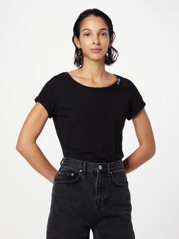 T-shirt 'FLORAH' Ragwear en noir : devant