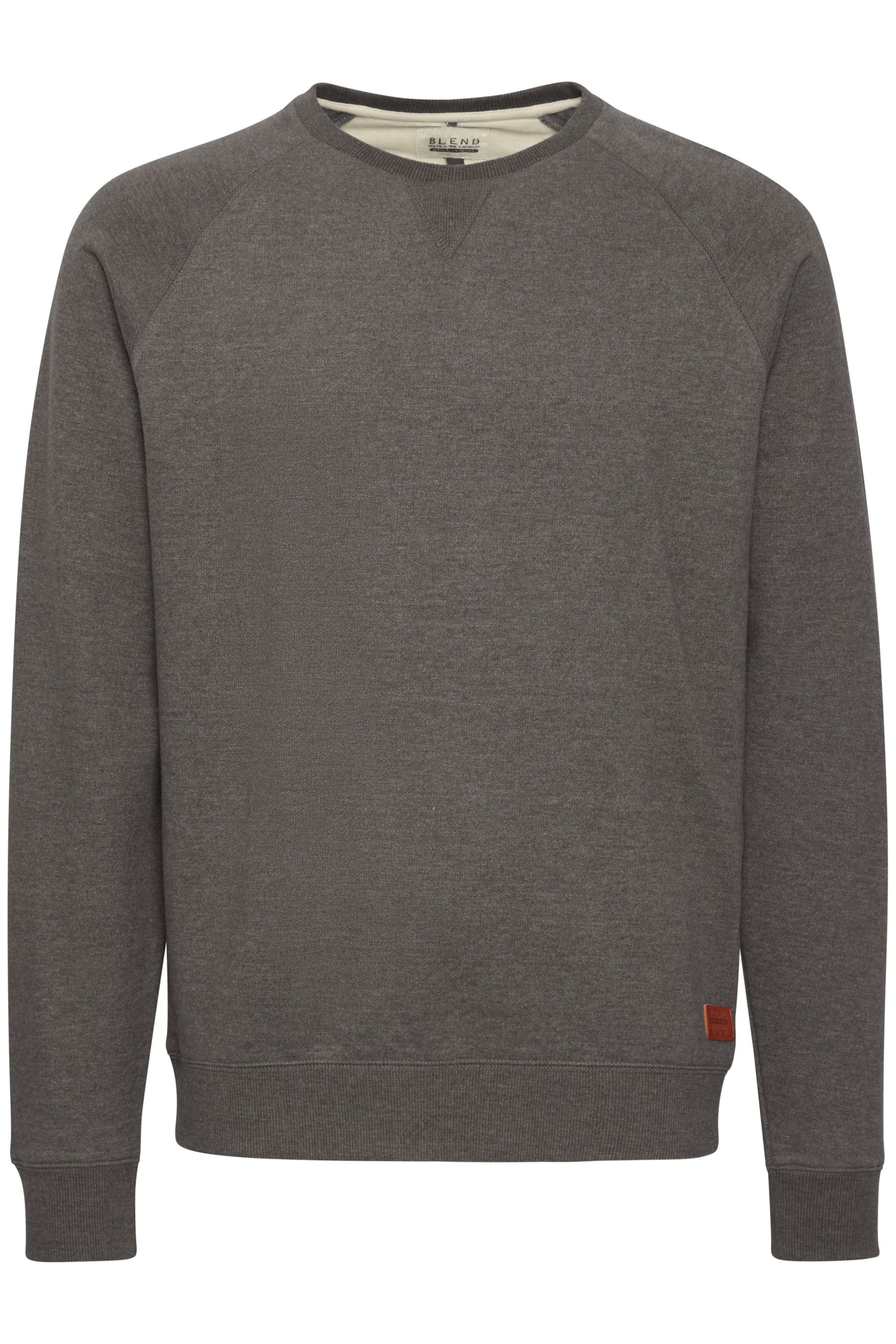 BLEND - Sweatshirt 'Alex' em cinzento: frente