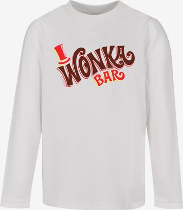 ABSOLUTE CULT Shirt 'Willy Wonka - Bar' in Weiß: predná strana