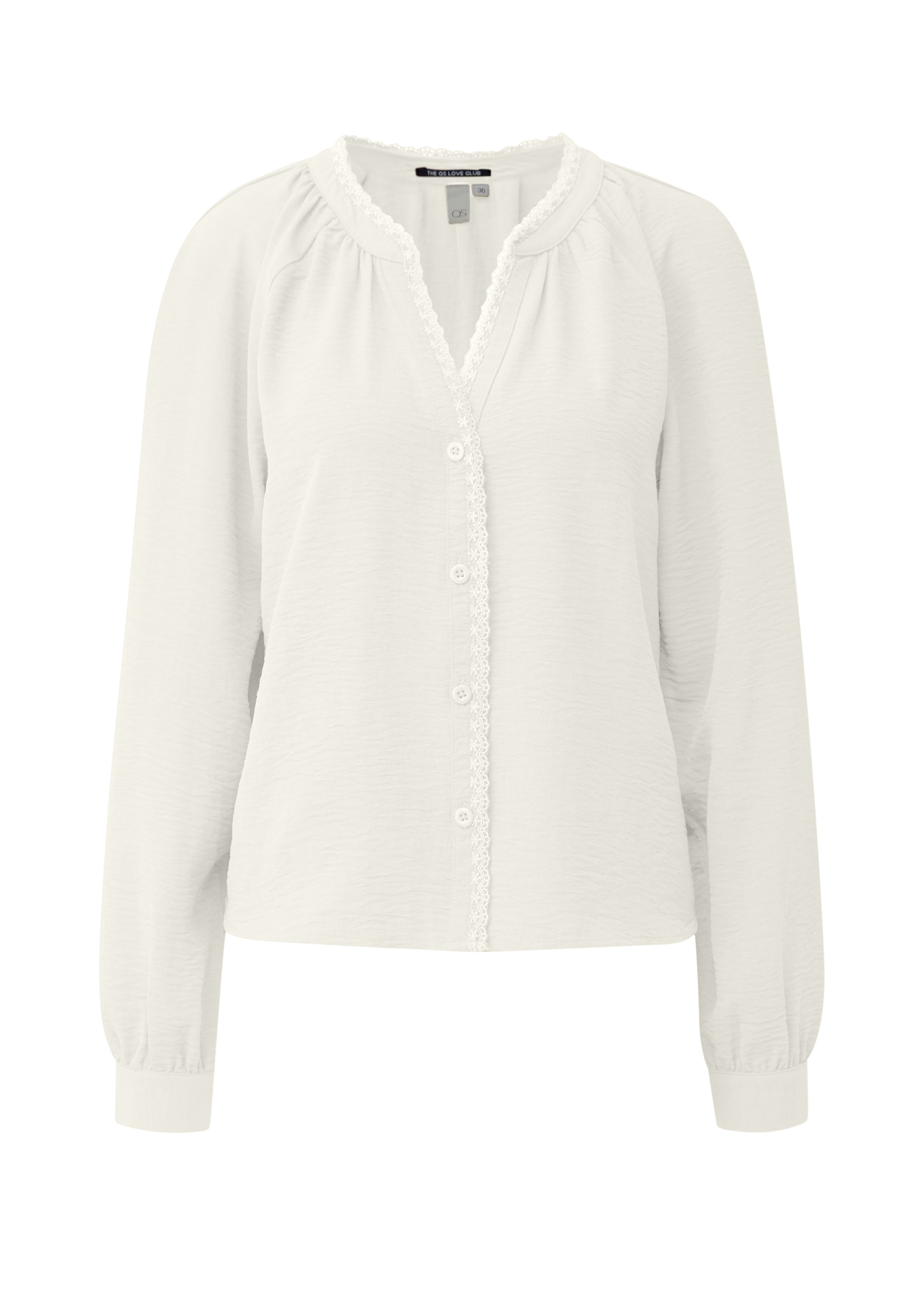 QS Bluse in Beige: Vorderseite
