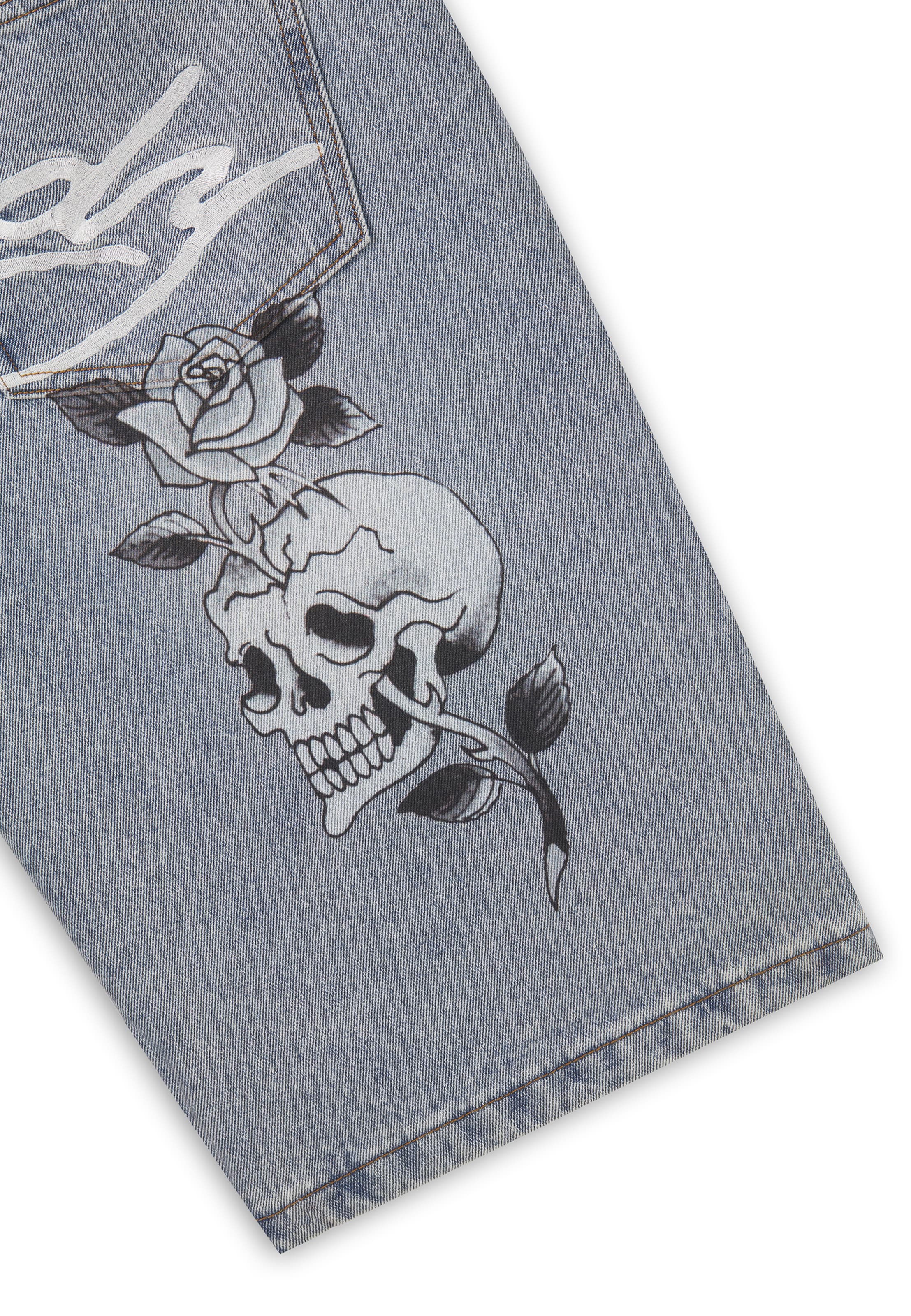 Loosefit Jeans di Ed Hardy in blu