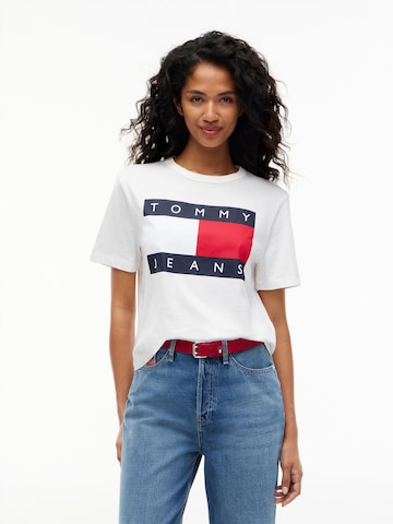 Tommy Jeans - Camiseta en blanco: frente