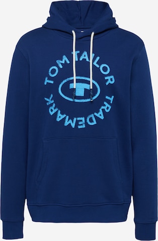 Sweat-shirt TOM TAILOR en bleu : devant