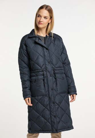 DreiMaster Klassik Winter Coat in Blue: front