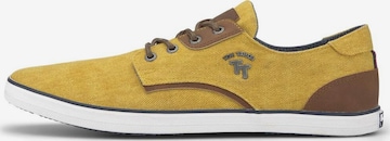TOM TAILOR Athletic Lace-Up Shoes in Yellow: front