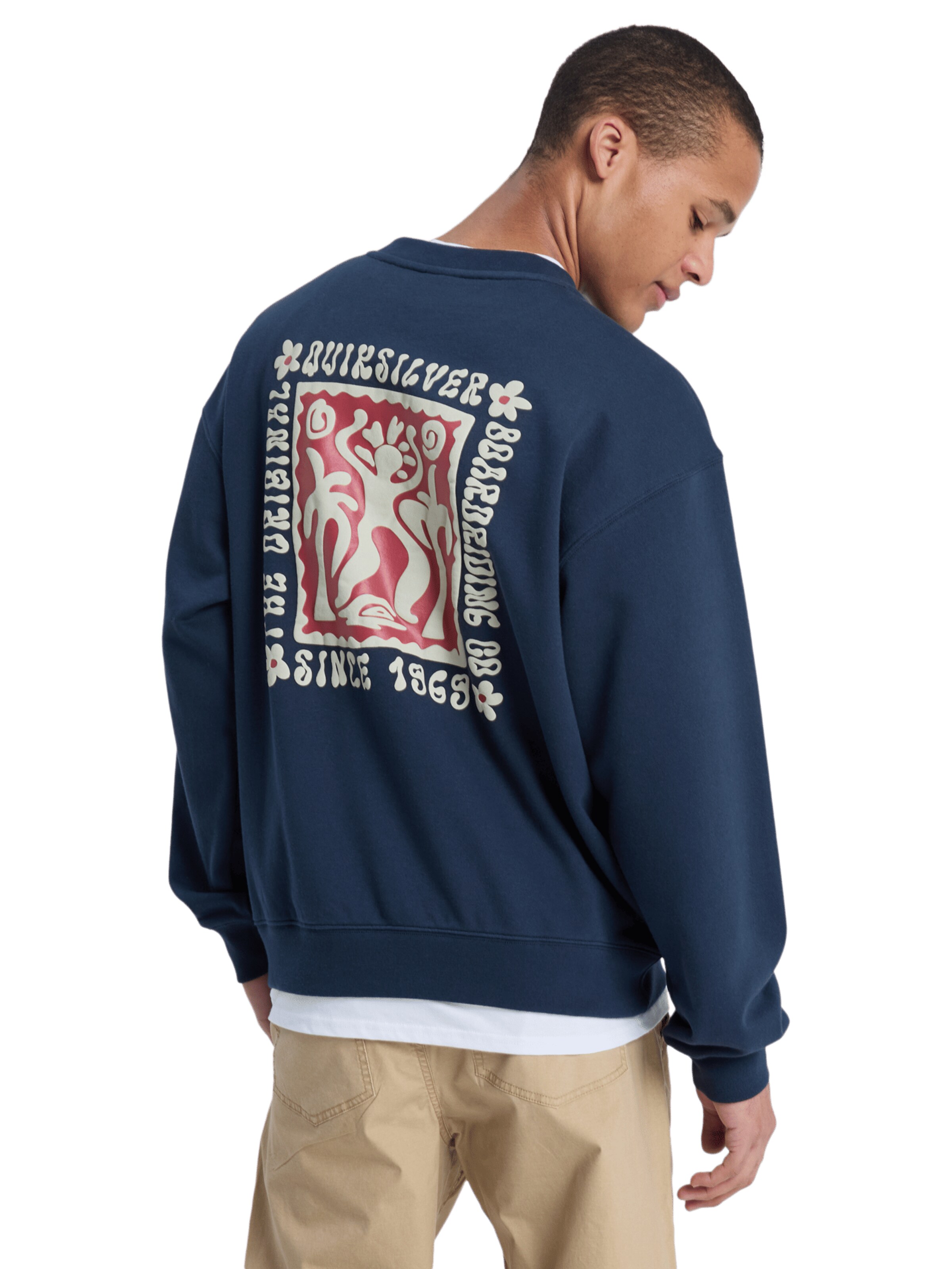 QUIKSILVER Athletic Sweatshirt 'Elevated' in Blue