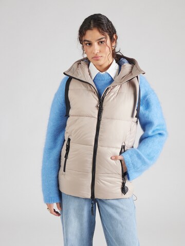 Sublevel Weste in Beige: Vorderseite
