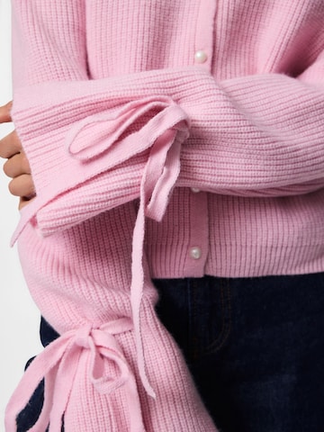 PIECES Strickjacke 'PCRIKKE' in Pink