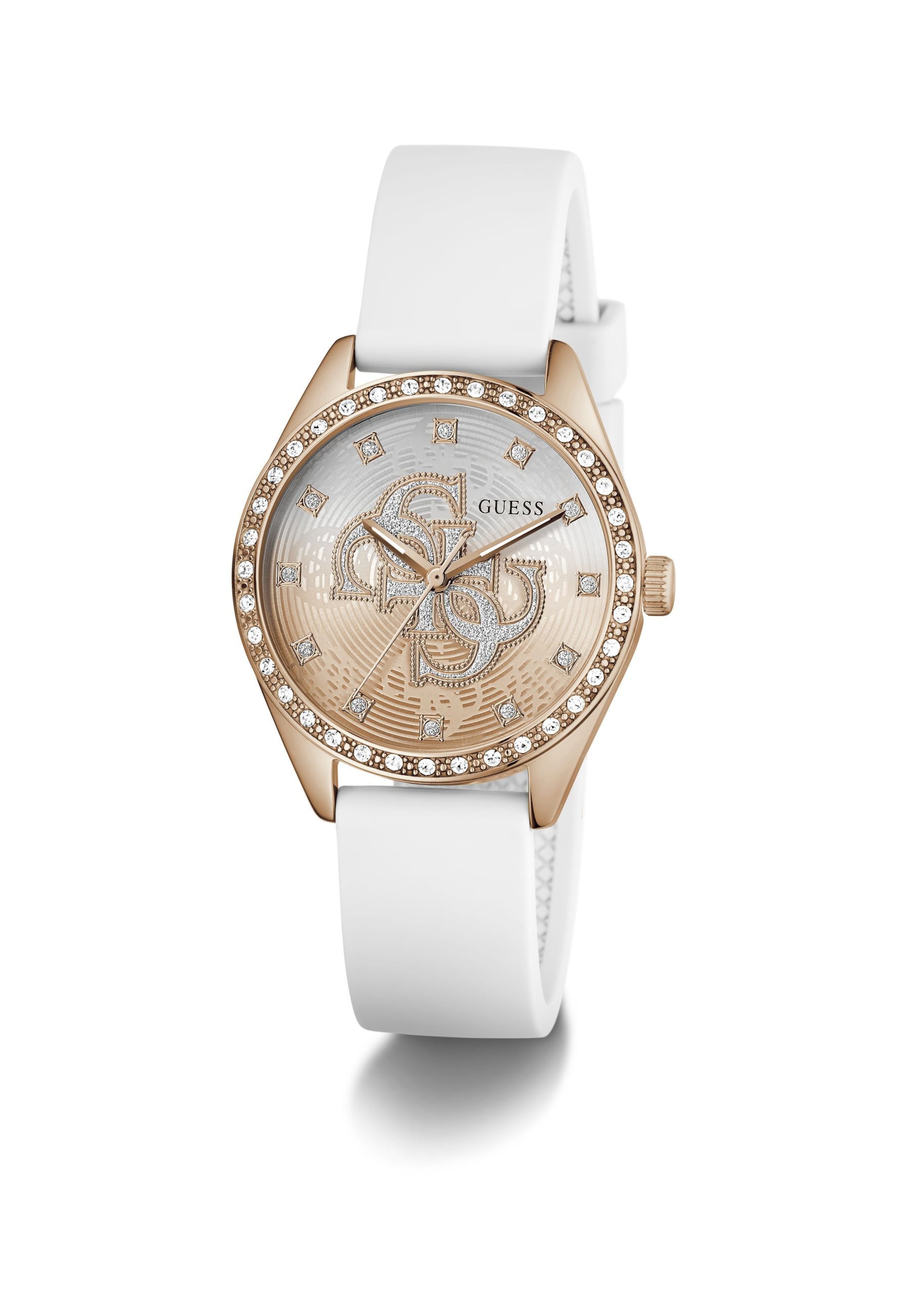 GUESS Analog watch 'AVA' in White