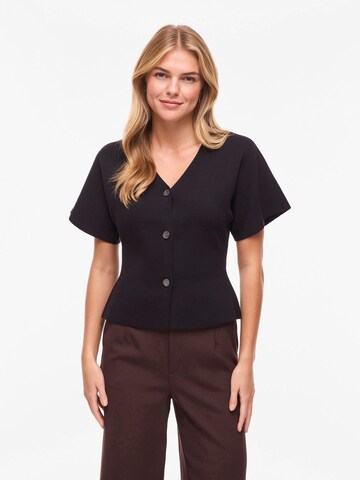 VILA Strickjacke 'Sway' in Schwarz: Vorderseite