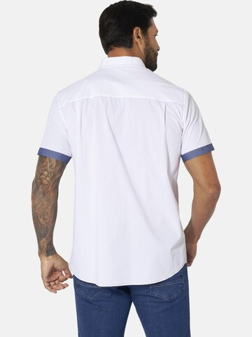 Jan Vanderstorm Comfort Fit Hemd 'Henoch' in Blau