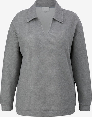 Sweat-shirt TRIANGLE en gris : devant