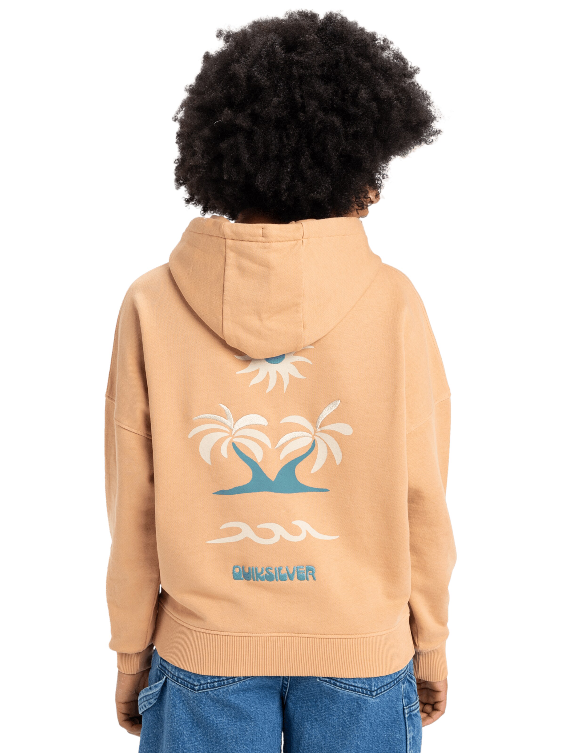 QUIKSILVER Sweatshirt in Orange: front